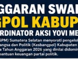 Anggaran Swakelola Kesbangpol OKI 2025–2026: Perjalanan Dinas dan Honorarium Menjadi Perhatian SPM Sumsel