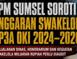 SPM Sumsel Soroti Anggaran Swakelola DP3A OKI 2024–2026: Perjalanan Dinas dan Honorarium Menjadi Perhatian Pengawasan