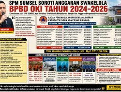 SPM Sumsel Desak Audit Menyeluruh Anggaran Swakelola BPBD OKI Tahun 2024–2026
