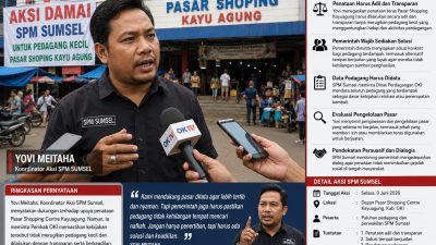 SPM Sumsel Soroti Penataan Teras Pasar Shopping Centre Kayuagung, Minta Pemkab OKI Berlaku Adil dan Transparan