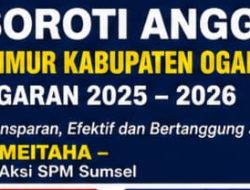 SPM Sumsel Soroti Sejumlah Pos Anggaran Kecamatan Pedamaran Timur 2025–2026, Yovi Meitaha Desak Keterbukaan Informasi Publik