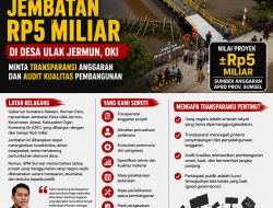 SPM Sumsel Soroti Peresmian Jembatan Rp5 Miliar di Desa Ulak Jermun, Minta Transparansi Anggaran dan Audit Kualitas Pembangunan
