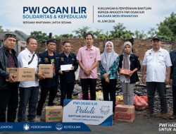 Ketua PWI Ogan Ilir Terpilih Tinjau Lokasi Kebakaran, Tegaskan Solidaritas dan Siap Galang Bantuan untuk Wartawan Meidi Irwansyah