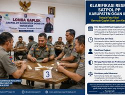 Satpol PP Ogan Ilir Klarifikasi Foto Viral: Bukan Main Saat Dinas, Melainkan Dokumentasi Lomba Tahun 2025