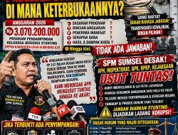 SPM Sumsel Soroti Anggaran Rp3,07 Miliar Program Pendampingan Keluarga Berisiko Stunting di OKI, Desak Transparansi dan Audit Menyeluruh