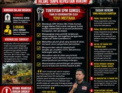 SPM Sumsel Desak APH Usut Tuntas Insiden di Areal PT Buluh Cawang Plantation: Jangan Biarkan Nyawa Hilang Tanpa Kepastian Hukum