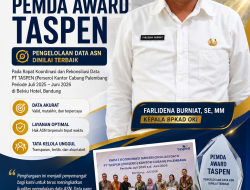 BPKAD OKI Raih Juara I Pemda Award TASPEN
