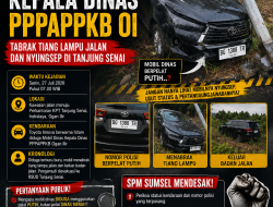 SPM SUMSEL SOROT MOBIL DINAS DIDUGA GUNAKAN PELAT PUTIH SAAT KECELAKAAN