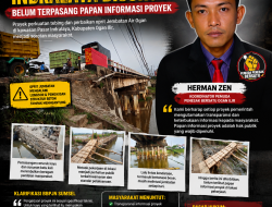 PROYEK PERKUATAN TEBING JEMBATAN PASAR INDRALAYA DISOROT