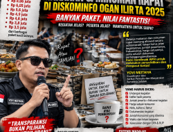 Belanja Makanan dan Minuman Rapat Diskominfo Ogan Ilir TA 2025 Disorot