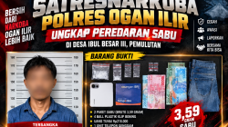 “Polres Ogan Ilir Tegas Berantas Narkoba, 3,59 Gram Sabu Diamankan di Ibul Besar III”